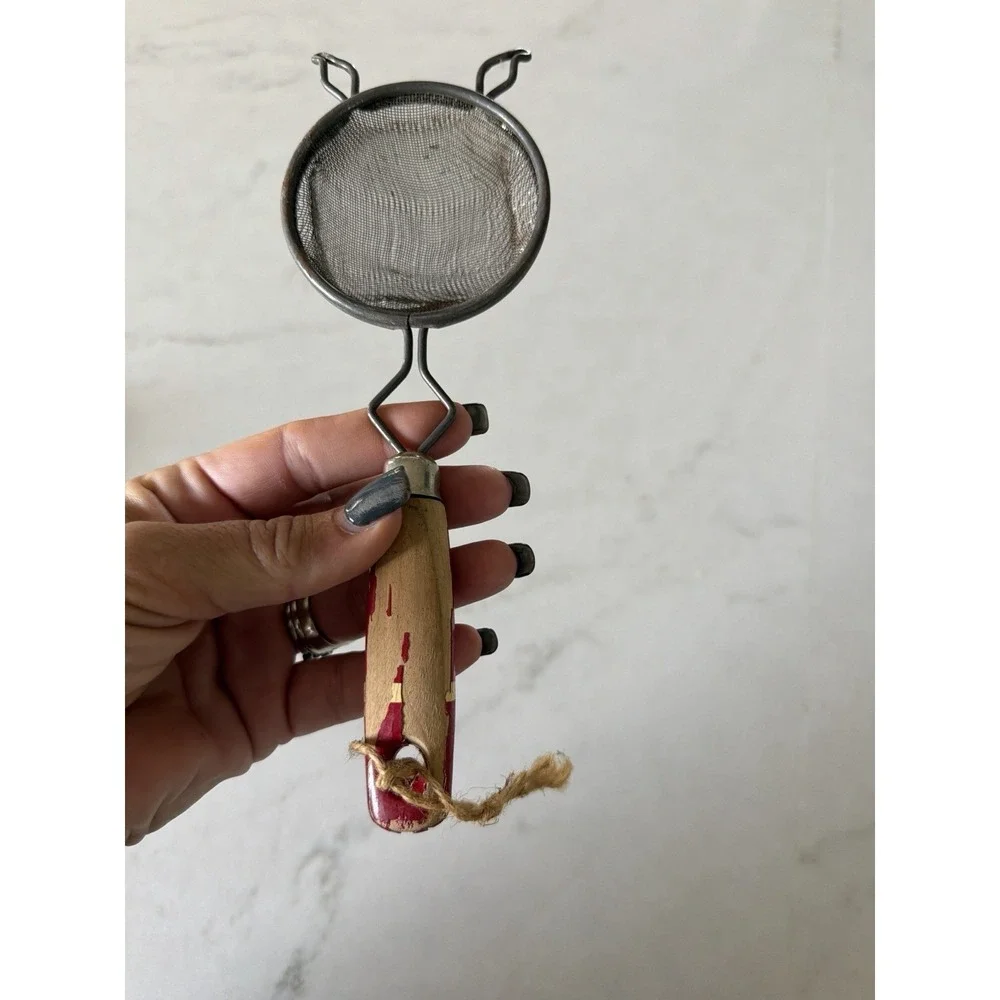 Lot 3 Scoop Spoon Strainer‎ HYGIA Germany Primitive Rustic Farmhouse VTG